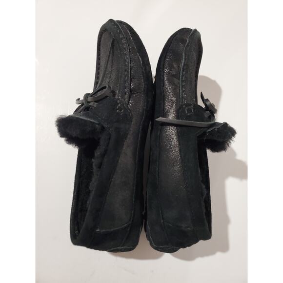 UGG Byron Sheepskin Suede Leather Shearling Moccasin Slipper Loafer Mens Size 7 - Picture 5 of 11
